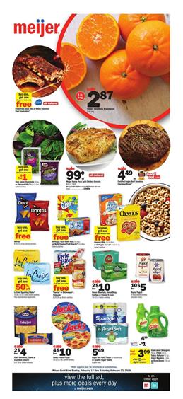 Meijer Weekly Ad Grocery Sale Feb 17 23 2019