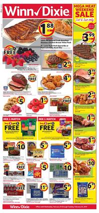 Winn Dixie Weekly Ad Grocery Sale Feb 20 26 2019