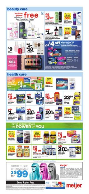Meijer Weekly Ad Health Care Sale Mar 3 9 2019
