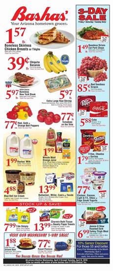 Bashas Ad Grocery Sale Arizona Apr 3