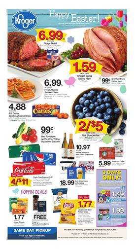 Kroger Weekly Ad Easter Sale Apr 17 23 2019