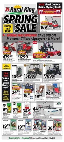 Rural King Ad Spring Sale Farm Power Tools April 2019