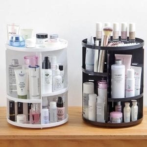 Lootzen Deals | Daily Life Essentials Made Simple 26 360° ROTATING CRYSTAL COSMETIC STORAGE BOX