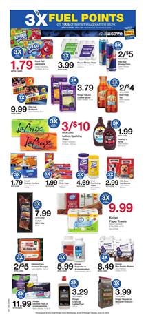 3x Fuel Points Kroger Weekly Ad Jun 19 25 2019