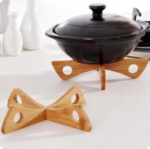 Lootzen Deals | Daily Life Essentials Made Simple 15 Bamboo Heat Resistant Pan and Pot Holder