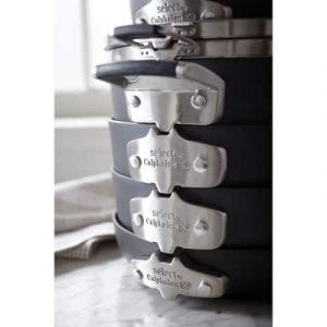 Calphalon Select 9pc Space Saving Hard Anodized Nonstick Cookware Set 2