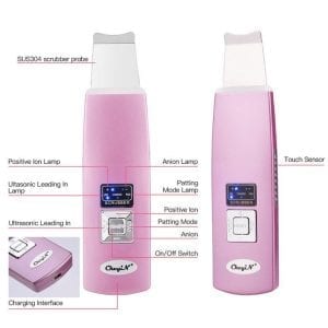 Lootzen Deals | Daily Life Essentials Made Simple 29 Ultrasonic Skin Scrubber Spatula Facial Extractor Face Lifting Blackhead Removal