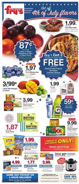 Frys Weekly Ad 4th of July Savings 2019