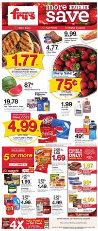 Frys Weekly Ad Grocery Sale Jul 17 23 2019