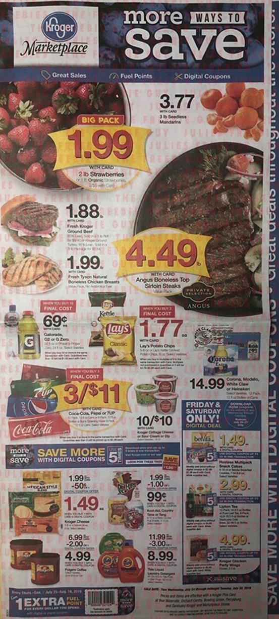 Kroger, Publix, Albertsons, Dollar General, CVS | Weekly Ad Preview Jul 24 and Jul 28 1 Kroger Weekly Ad Preview Jul 24 30 2019