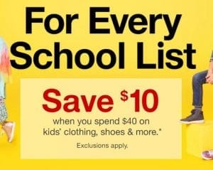 Back to School Sale Target Ad Preview Jul 28 2019 2 Target back to scool sale Save 10 Wy spend 40