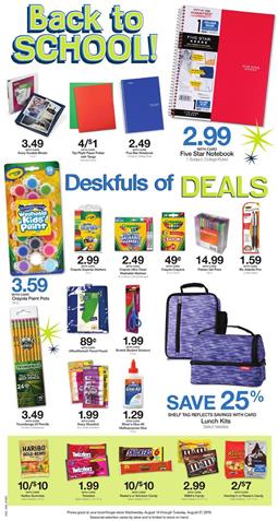 Kroger Back to School Sale Goes On Aug 14 20 2019