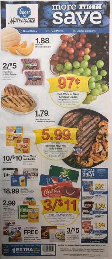 Weekly Ad Preview Aug 7 - 13 and Aug 11 - 17, 2019 1 Kroger Weekly Ad Preview Aug 7 13 2019