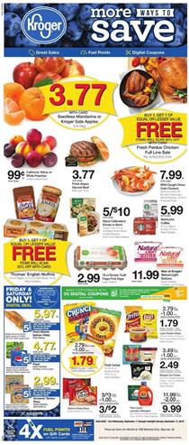 Kroger Weekly Ad 5x Digital Coupons Sep 11 17 2019
