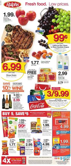 Ralphs Weekly Ad Deals Sep 18 24 2019