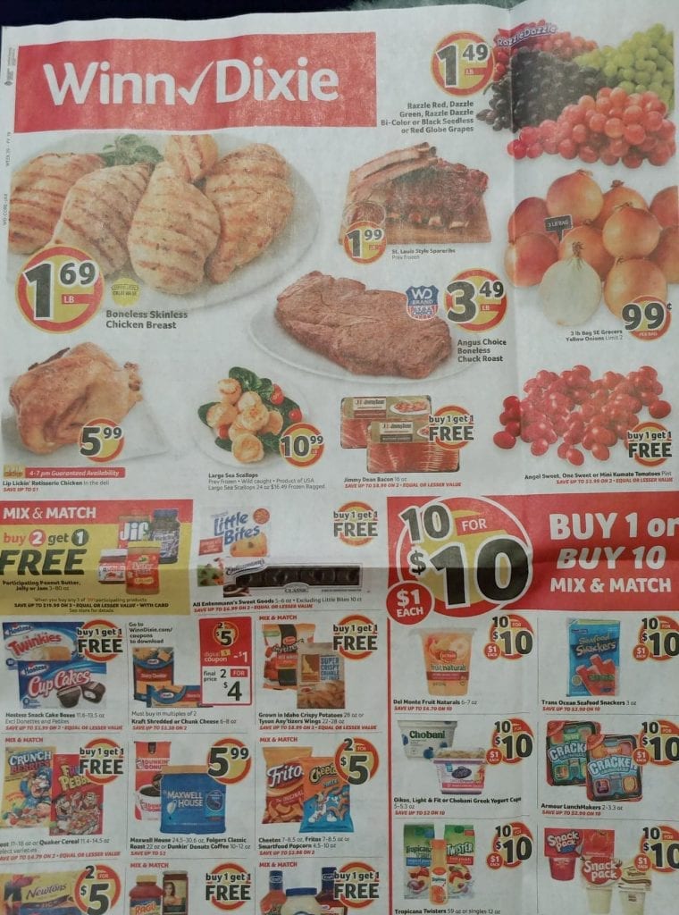 Weekly Ad Previews Sep 18 - 24 and Sep 22 - 28, 2019 5 Winn Dixie Weekly Ad Sep 29 Oct 5 2019