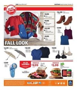 ALDI Clothing Sale Weekly Ad Oct 13 19 2019