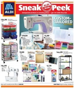 ALDI Singer Sewing Machine October 2019