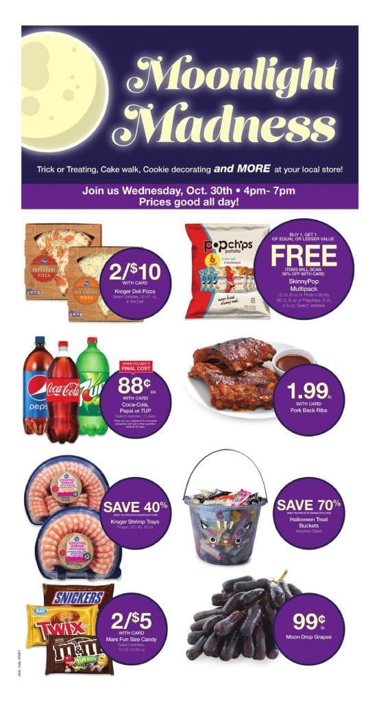 Kroger Moonlight Madness Ad Oct 30, 2019 | 1-Day Sale 1 Kroger Moonlight Madness Ad Oct 30 2019