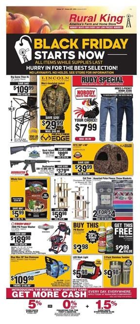 Rural King Black Friday Ad Oct 2019