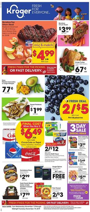 Kroger Weekly Ad Deals Nov 13 19 2019