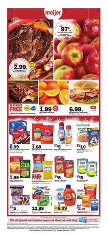 Meijer Weekly Ad Deals Nov 3 9 2019