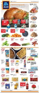 ALDI Weekly Ad Nov 17 - 23, 2019 Thanksgiving Turkey Deals