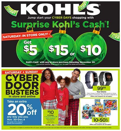 Kohl's Cyber Monday 2019