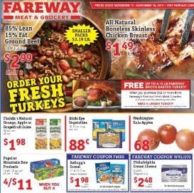 Fareway Ad Thanksgiving Food Ideas Nov 2019