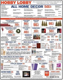 Hobby Lobby Ad Christmas Deals Dec 15 21 2019