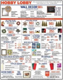 Hobby Lobby Weekly Ad Nov 17 - 23, 2019 Christmas Classics
