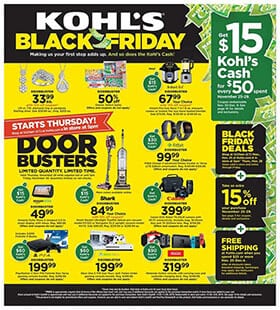 Live Black Friday Deals and Ads Nov 2019 - Kohl's, Target, Walmart, JCPenney... 1 Kohl's Black Friday Ad 2019