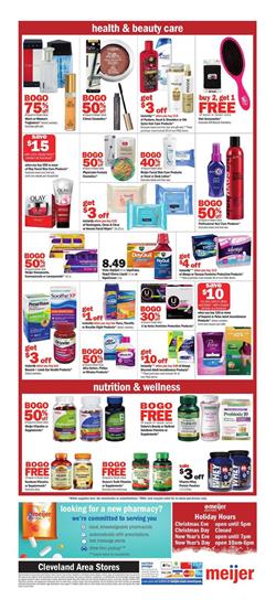 Meijer BOGO Personal Care Deals Weekly Ad Range Dec 22 - 28, 2019