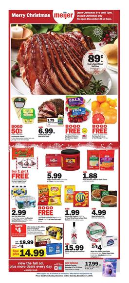 Meijer Weekly Ad Christmas Hams Dec 15 21 2019