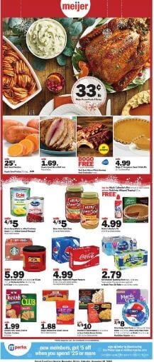 Meijer Weekly Ad Thanksgiving Sale Nov 24 - 30, 2019