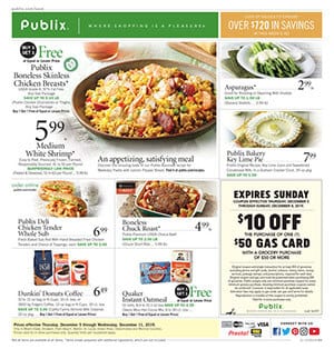 Publix Ad Grocery Sale Dec 5 - 11, 2019