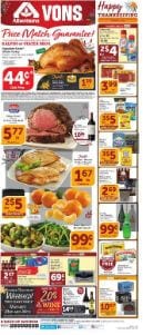 Vons Weekly Ad Deals Nov 20 - 28, 2019