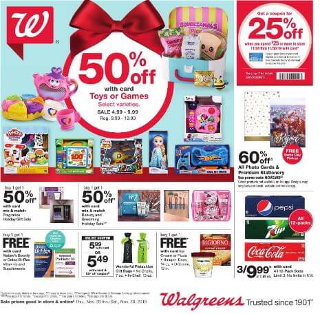 Black Friday Sale in Grocery Ads; Kroger, CVS, Walgreens, And More Nov 2019 4 Walgreens Black Friday Ad 2019