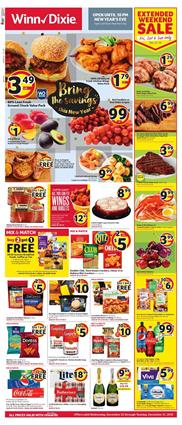 Winn Dixie BOGO Free Sale Dec 25 - 31, 2019