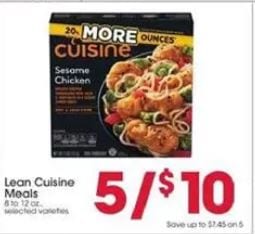 Giant Eagle Ad Lean Cuisine Meals