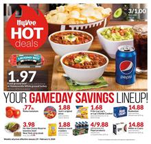 Hyvee Gameday Snack Sale Jan 29 - Feb 4, 2020