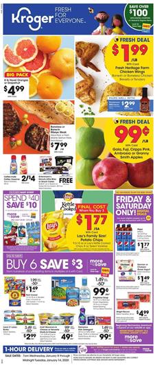 Kroger Mix and Match Sale Jan 8 - 14, 2020