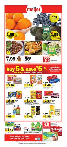Meijer Ad Home Deals Jan 19 - 25, 2020