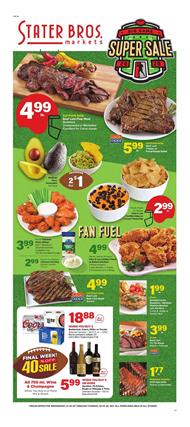 Stater Bros Ad Beef Lion Flap Meat $4.99 lb.