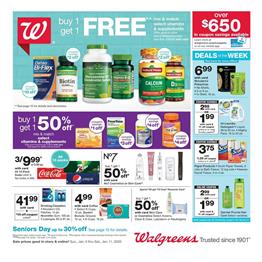 Walgreens BOGO Free Vitamins Jan 5 - 11, 2020