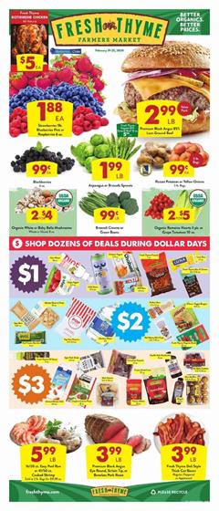 Fresh Thyme Ad Dollar Days Feb 2020