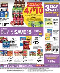 Kroger Buy 5 Save 5 Sale Feb 26 - Mar 3, 2020