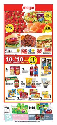 Meijer BOGOs Feb 16 - 22, 2020 Weekly Ad