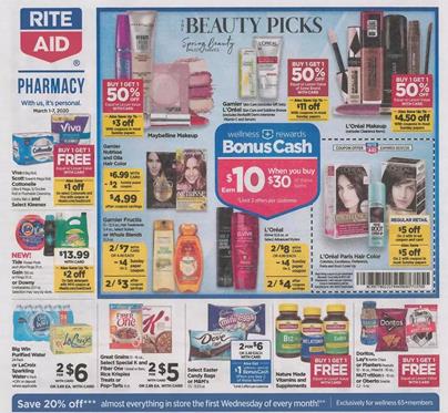 Weekly Ad Previews Mar 4 - 10, 2020 5 Rite Aid Ad Mar 1 7 2020