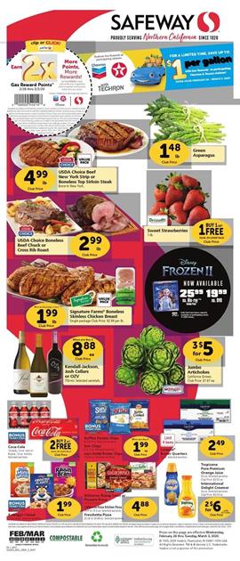 Safeway Weekly Ad Sale Feb 26 - Mar 3, 2020